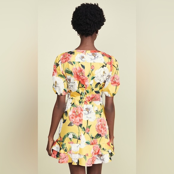 Parker Minna Lemon Wildflower print cotton dress. - Picture 3 of 15